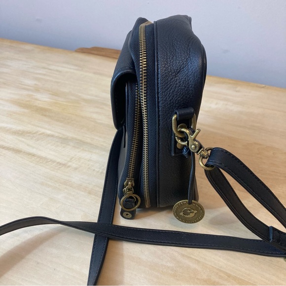 Minooy Black Leather “Naya” Crossbody Bag - Picture 5 of 15